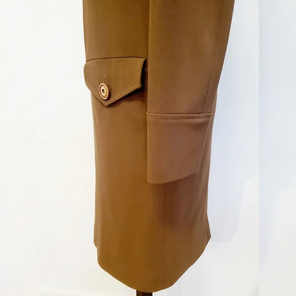Vintage Moschino Couture Collar Dress with Bold Buttons Sz6